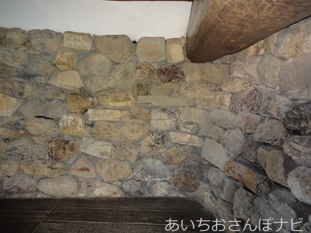 犬山城内で見られる石垣