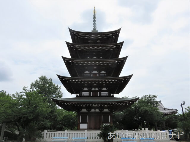 名古屋市千種区日泰寺の五重塔