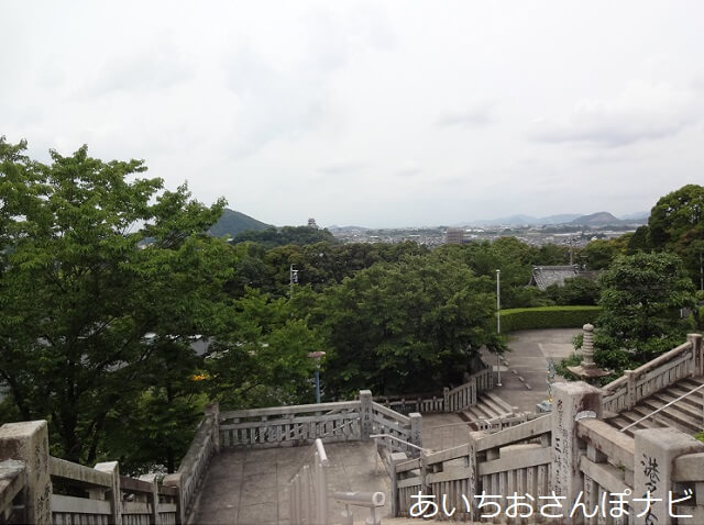 犬山成田山の本殿からの眺め