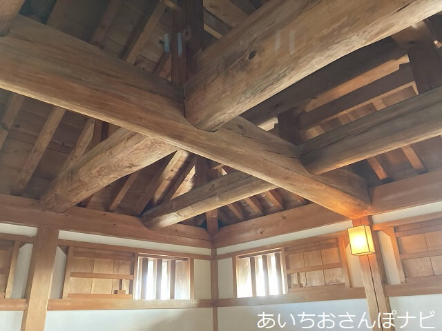 西尾城の本丸丑寅櫓の内部