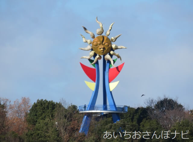 犬山市の本モンキーパークにある岡本太郎作若い太陽の塔