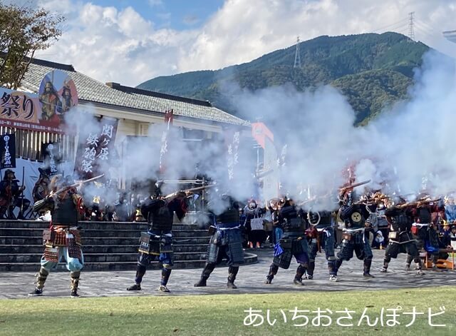 関ヶ原合戦祭りの鉄砲隊演武