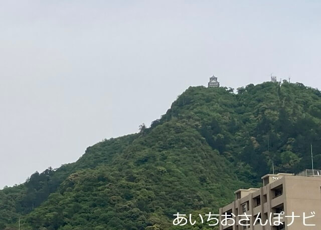 十八楼の前から見える岐阜城